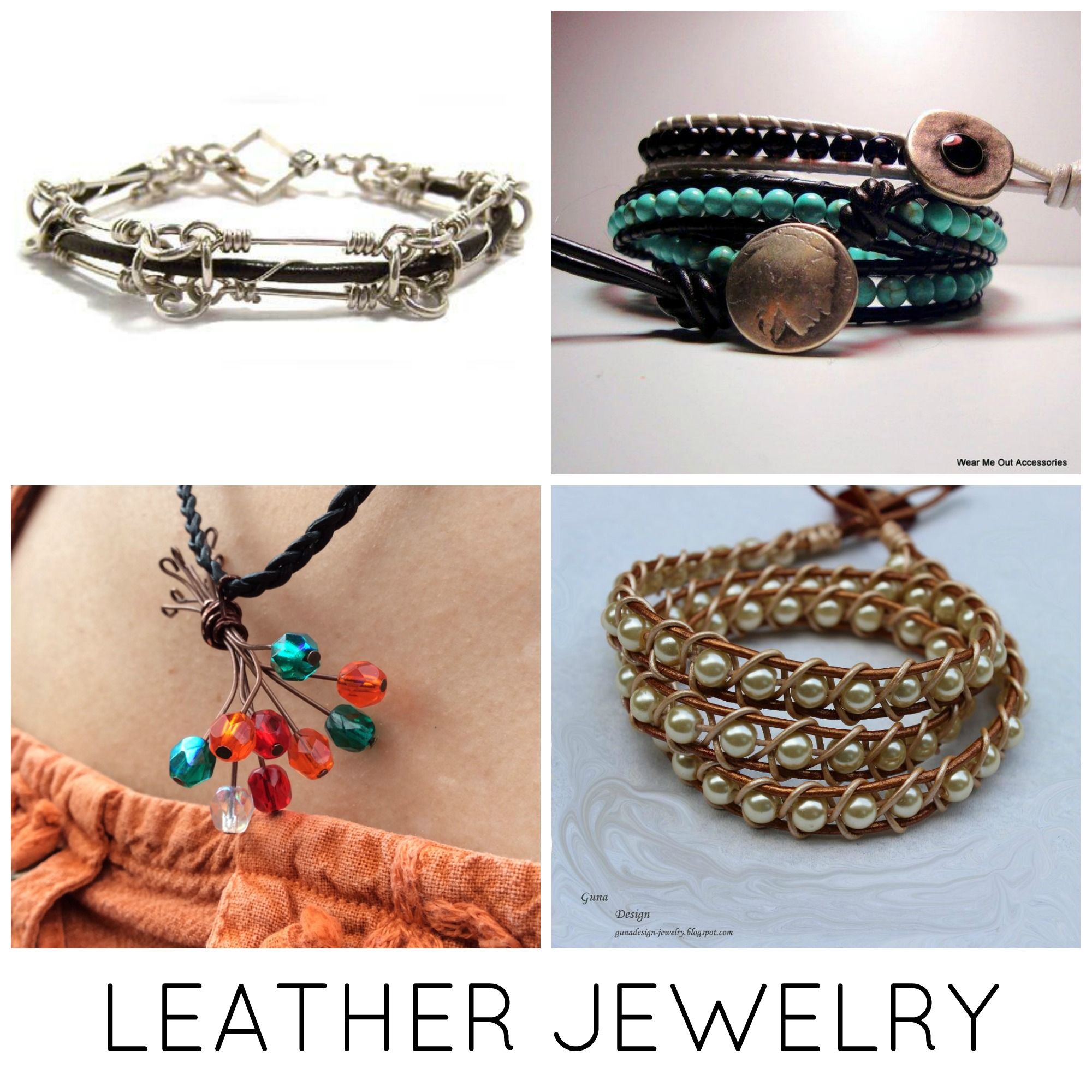 Leather jewelry making ideas