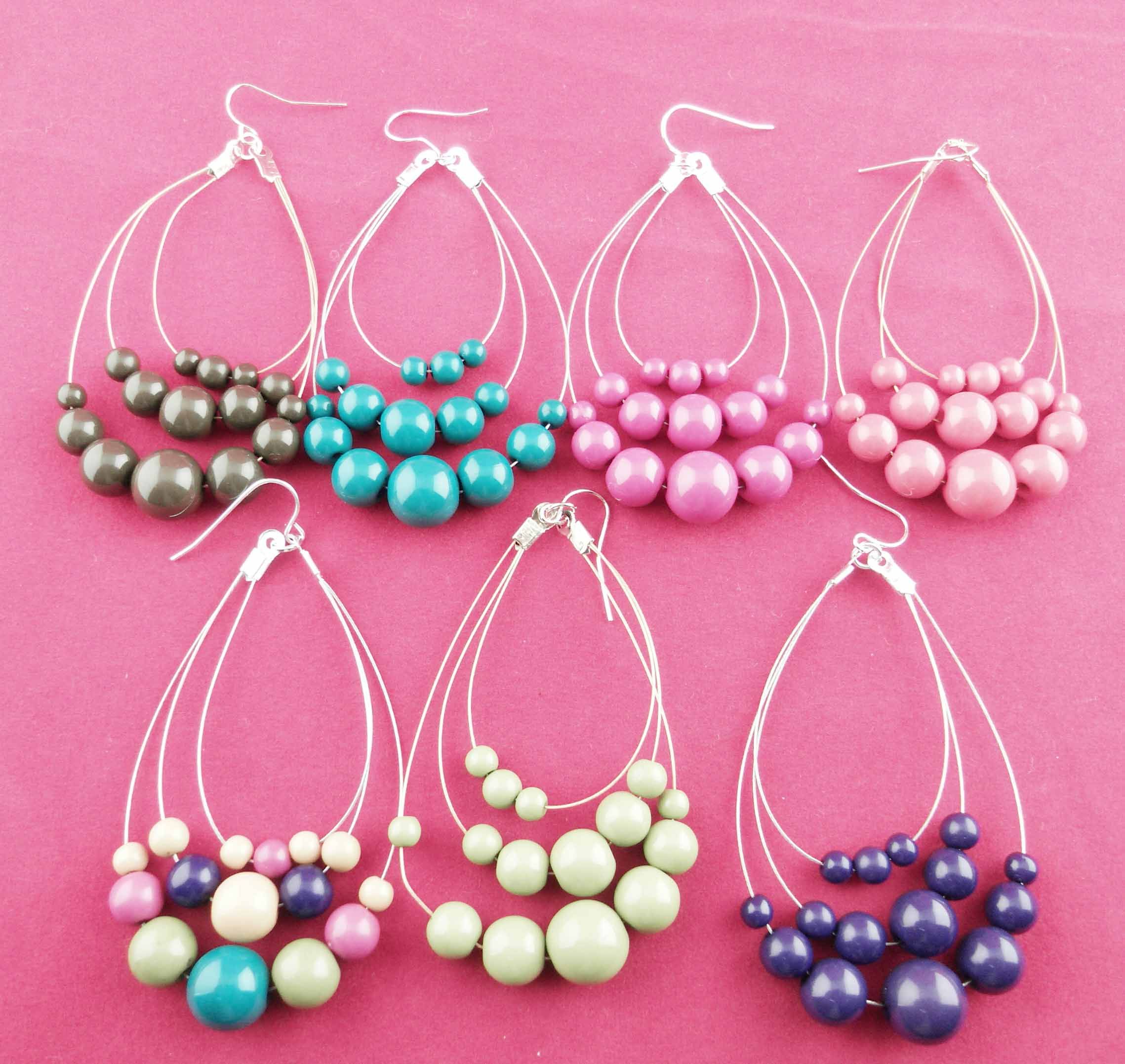 Earrings beaded easy spiral wire make bead diy headpins wrap earring beads handmade pearl dangles pearls yang lisa